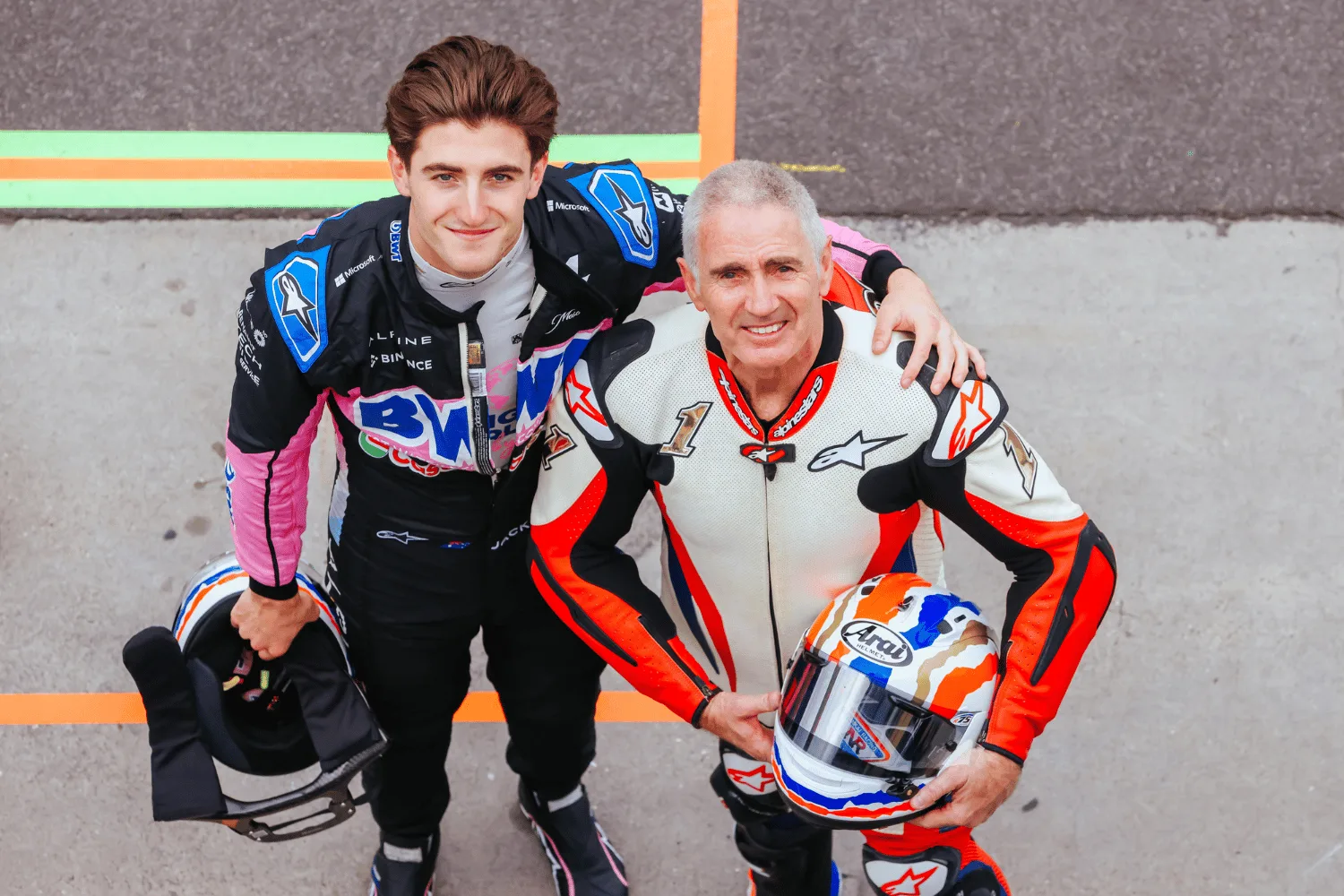 Jack Doohan and Mick Doohan.