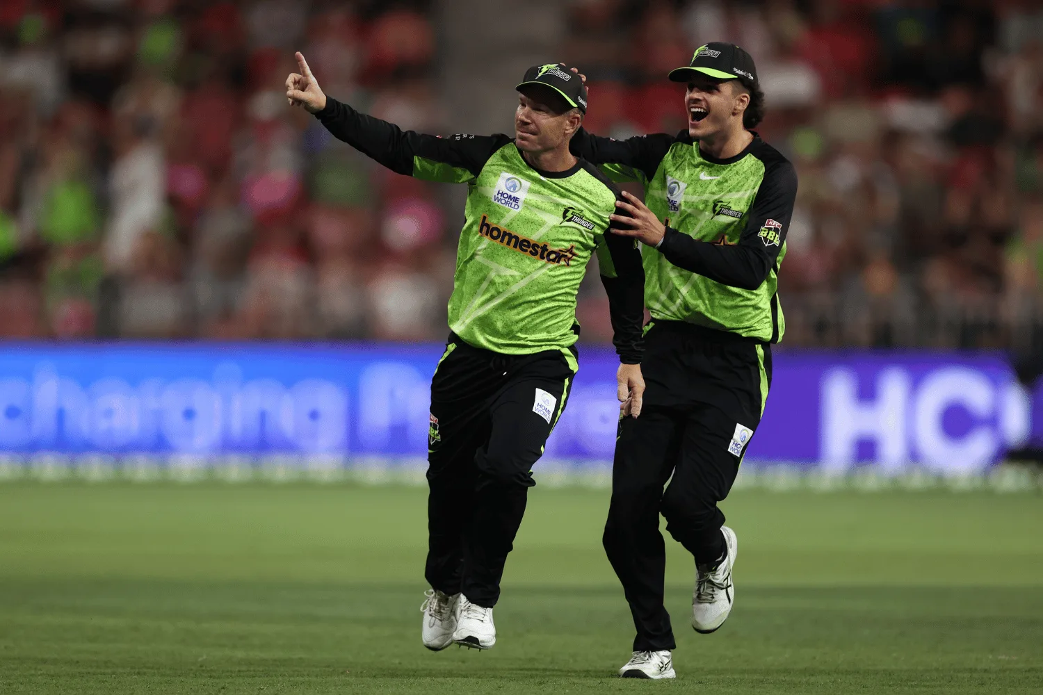 Sam Konstas and David Warner