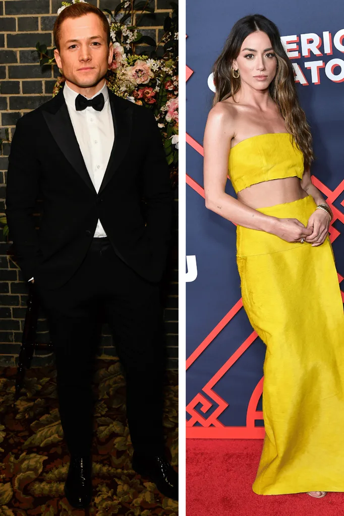 Taron Egerton and Chloe Bennet