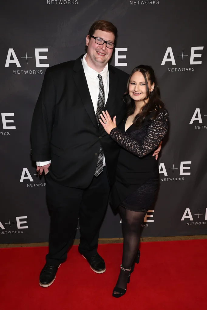 Ryan Anderson and Gypsy Rose Blanchard attend "The Prison Confessions Of Gypsy Rose Blanchard" Red Carpet Event on January 05, 2024 in New York City.