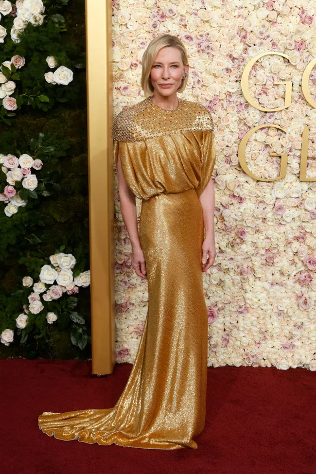 Australian actress Cate Blanchett arrives for the 82nd annual Golden Globe Awards at the Beverly Hilton hotel in Beverly Hills, California, on January 5, 2025.