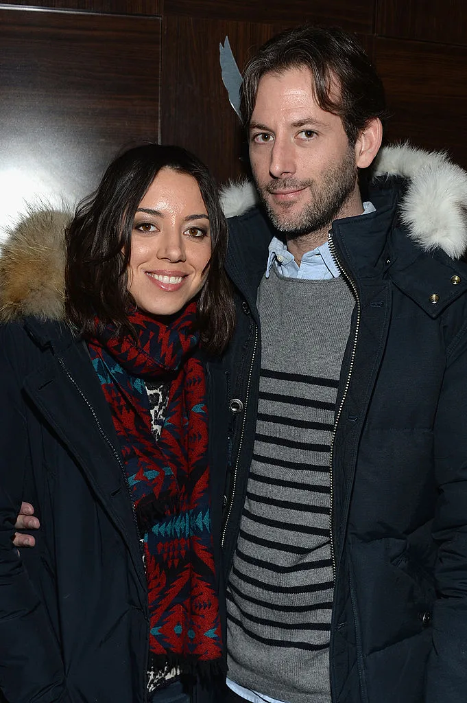 PARK CITY, UT - JANUARY 19: Actress Aubrey Plaza and director/writer Jeff Baena attends the GREY GOOSE Blue Door Hosts "Life After Beth" Party on January 19, 2014 in Park City, Utah. (Photo by Jamie McCarthy/Getty Images for GREY GOOSE)