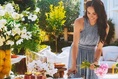 Meghan Markle sets table in still from Netlix show With Love Meghan