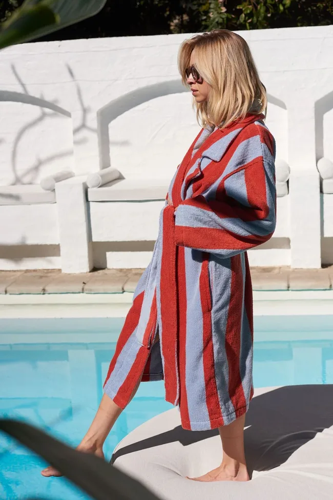 Hommey Striped Robe