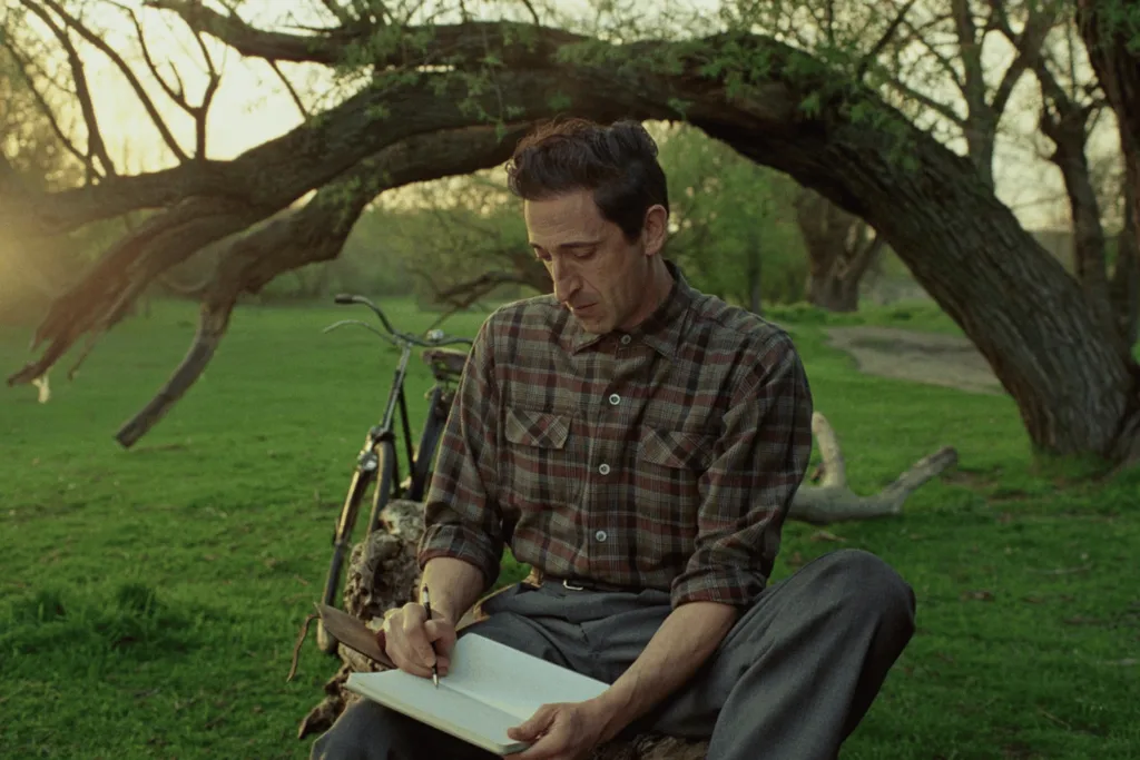 Adrien Brody in The Brutalist