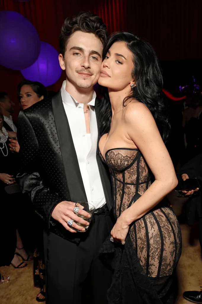 Timothee Chalamet Kylie Jenner Oscars Afterparty