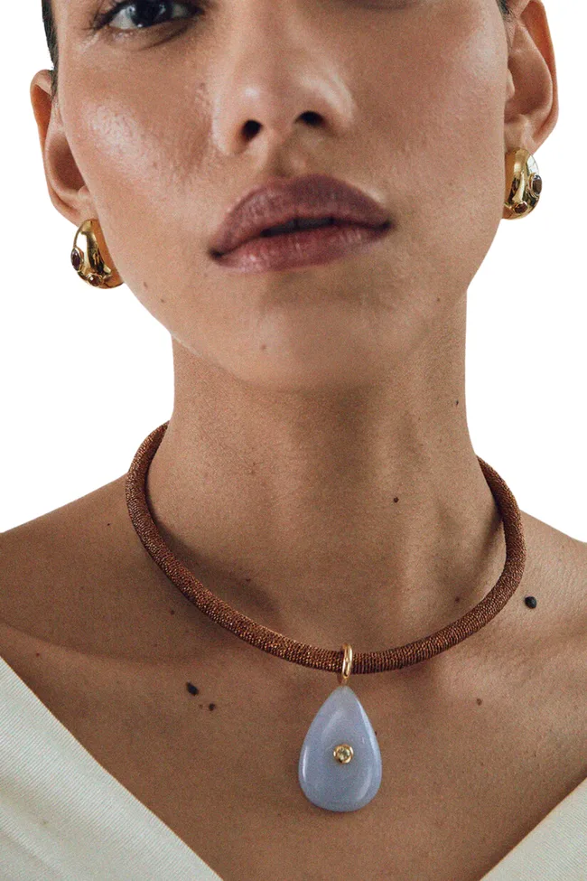 LIZZIE FORTUNATO DREAM WEAVER COLLAR NECKLACE