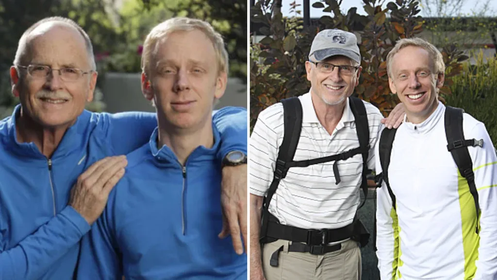 Mike White and father Mel on The Amazing Race