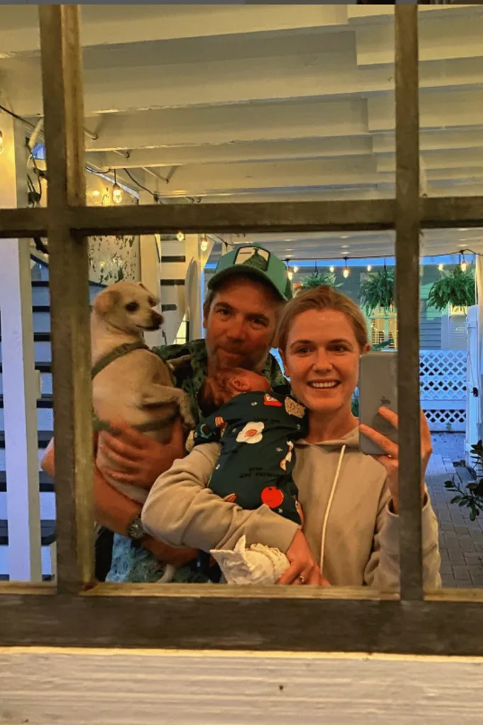 Patrick Brammall Harriet Dyer newborn