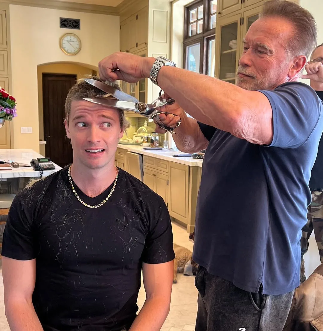 patrick schwarzenegger and arnold schwarzenegger 