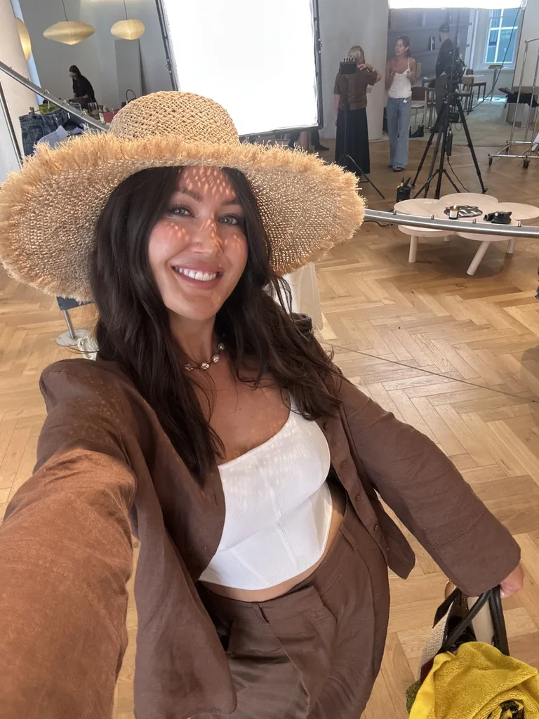 Elise Wilson Beauty Editor Sun Safe outfit