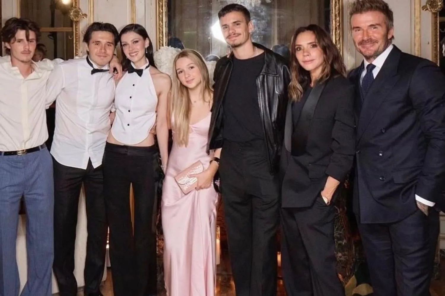 Victoria Beckham and her family