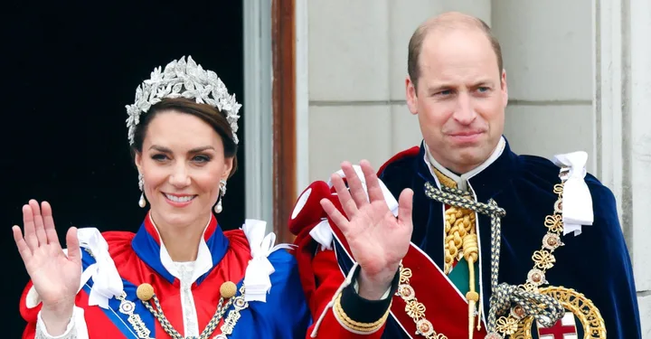 The Prince and Princess of Wales on King Charles's coronation day