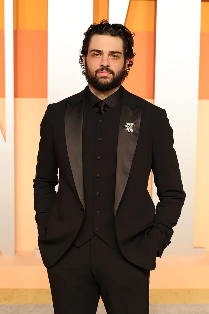 BEVERLY HILLS, CALIFORNIA - MARCH 02: Noah Centineo attends the 2025 Vanity Fair Oscar Party Hosted By Radhika Jones at Wallis Annenberg Center for the Performing Arts on March 02, 2025 in Beverly Hills, California. (Photo by Amy Sussman/Getty Images)