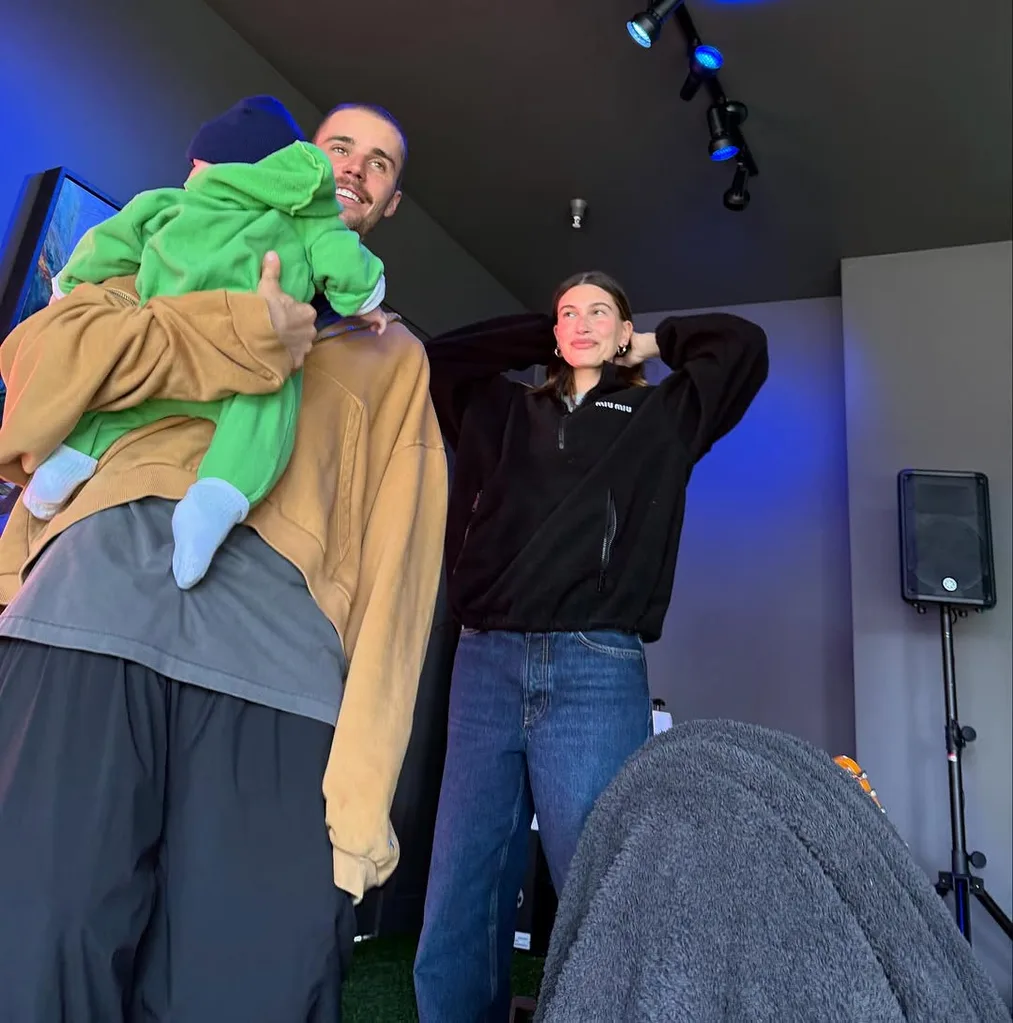 Justin, Hailey and their son Jack.