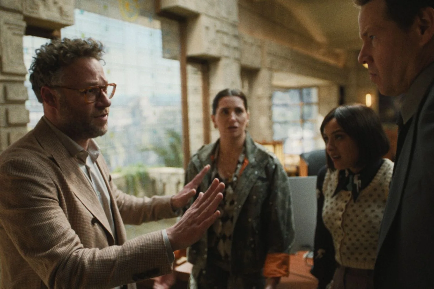 Seth Rogen and others in a scene from The Studio