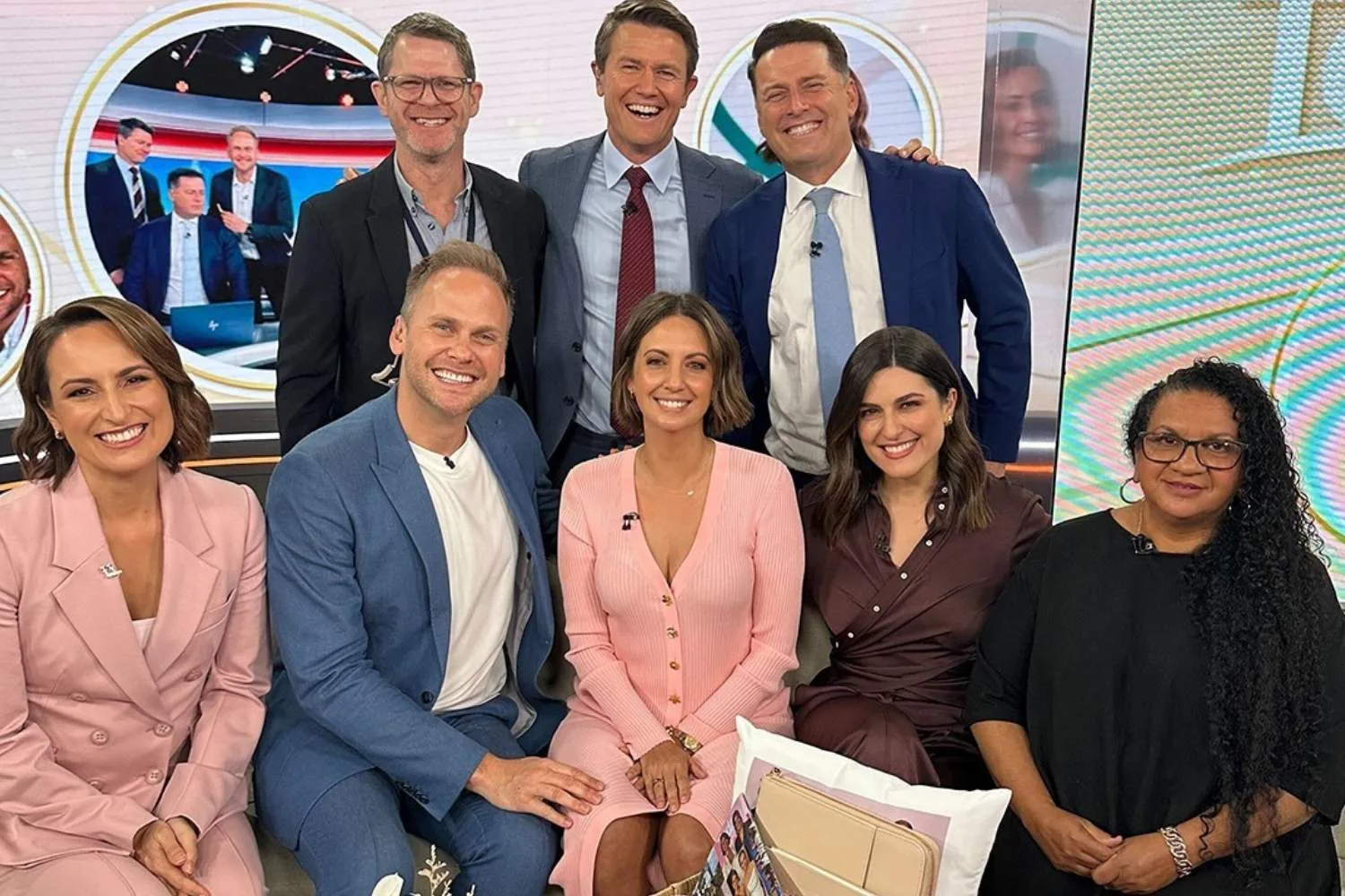 Brooke Boney with her Today show colleagues