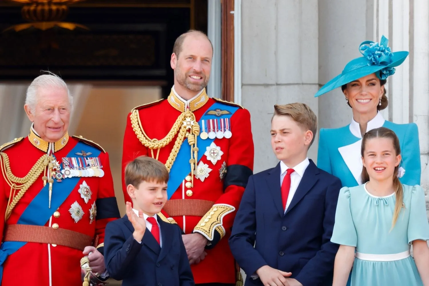 The Wales family at Trooping the colour in 2025 