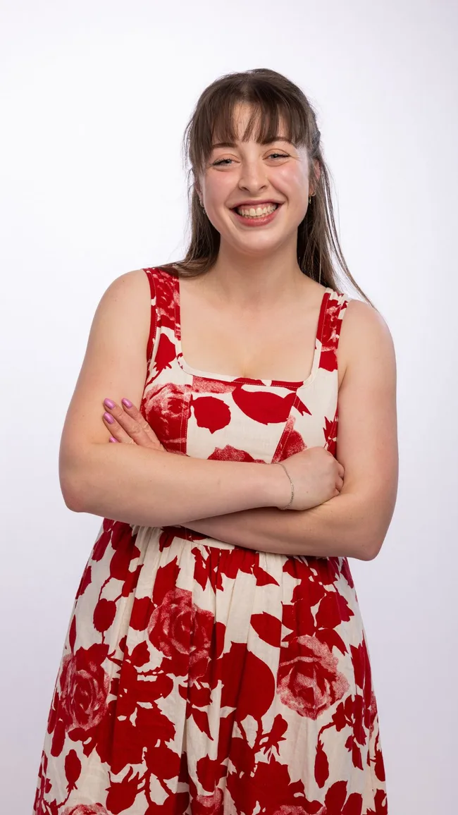 portrait of farmer wants a wife contestant for farmer jack Eva