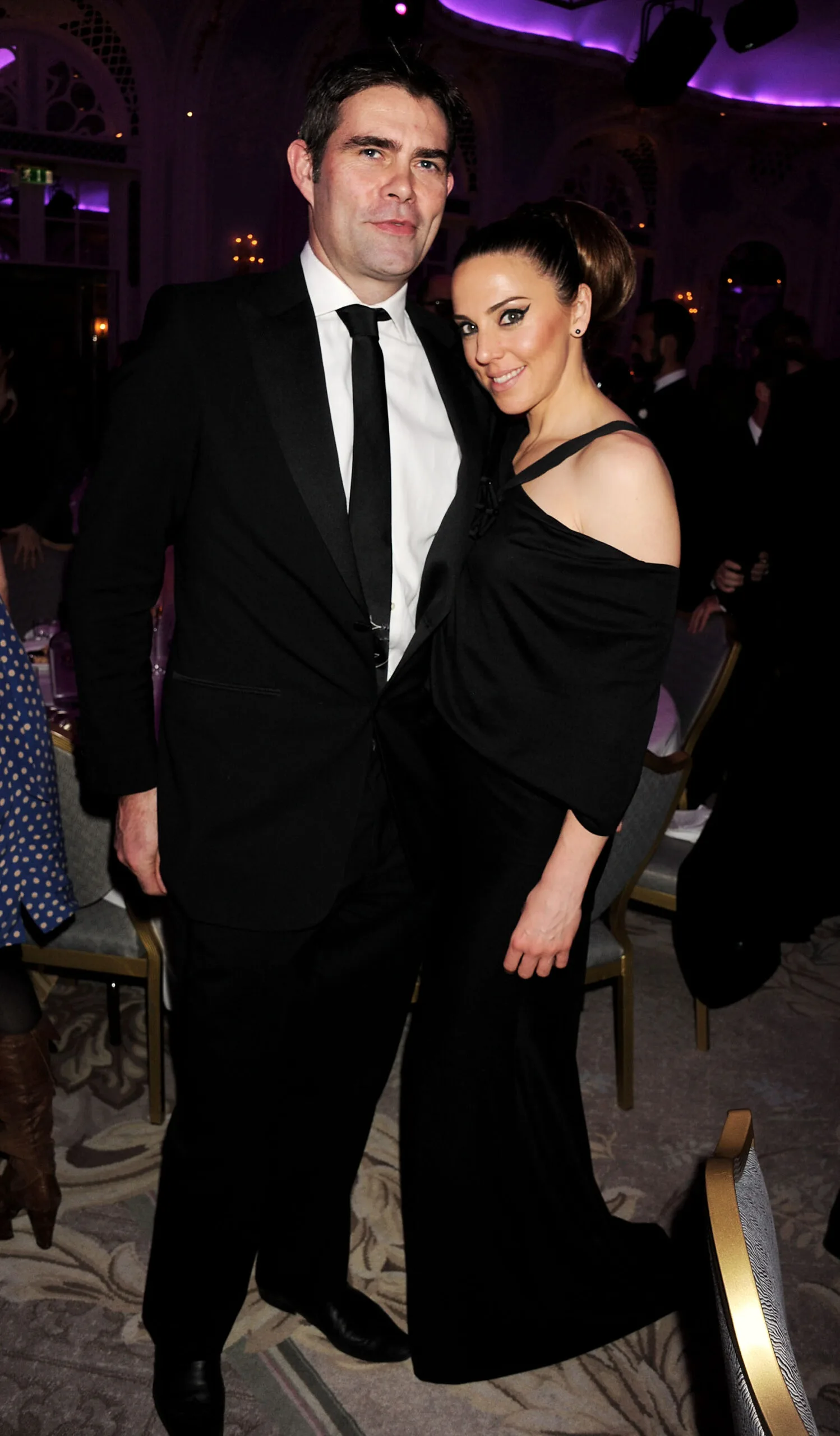 Thomas Starr and Melanie Chisholm attends the London Evening Standard Theatre Awards