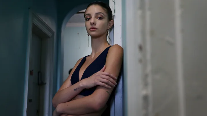 SYDNEY, AUSTRALIA - MAY 14: Lucy Markovic poses backstage ahead of the BONDI BORN show at Mercedes-Benz Fashion Week Resort 20 Collections at Totti's Bondi on May 14, 2019 in Sydney, Australia. (Photo by Lisa Maree Williams/Getty Images)