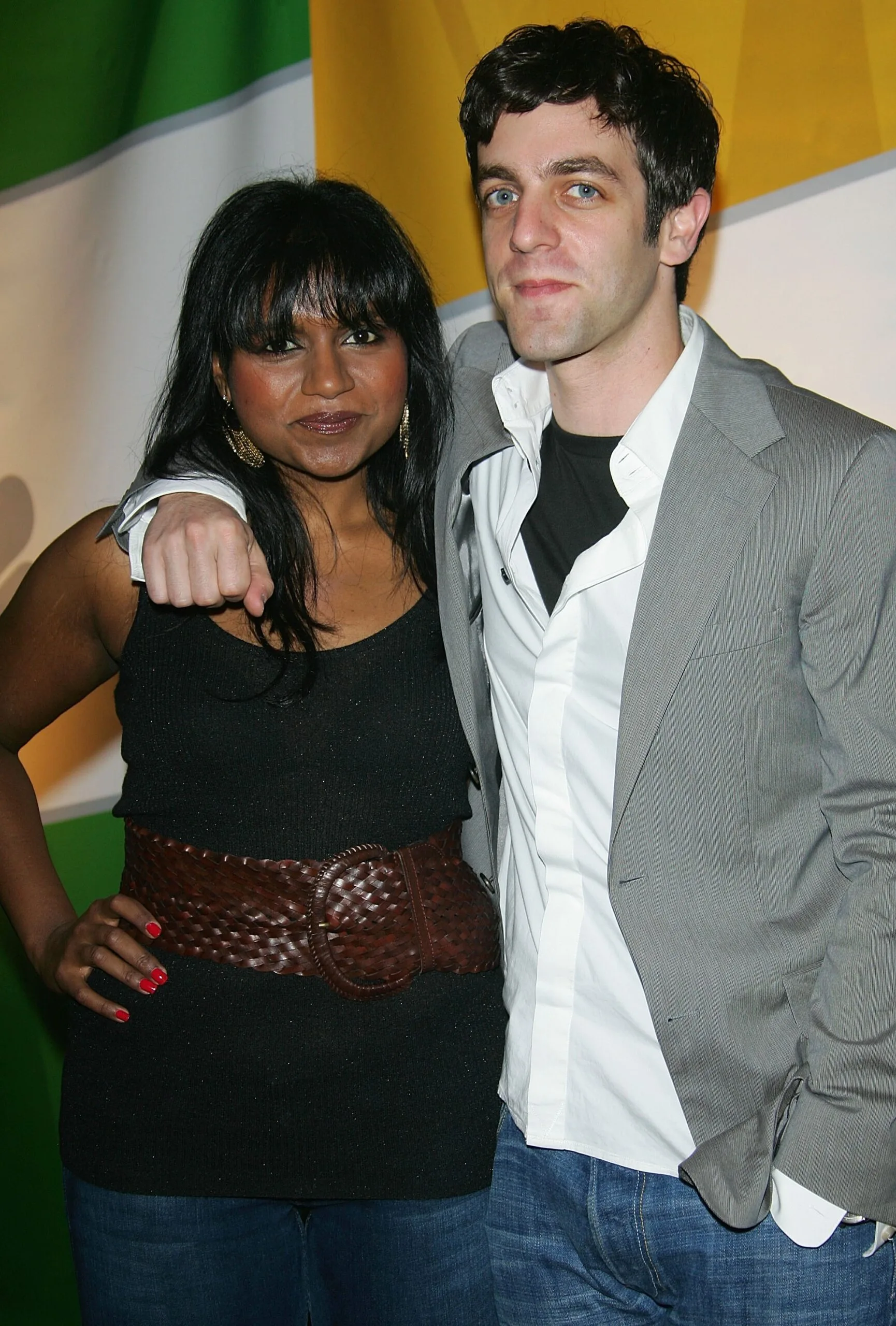 Mindy Kaling and B.J. Novak attend the NBC Primetime Preview 2006-2007 at Radio City Music Hall on May 15, 2005 