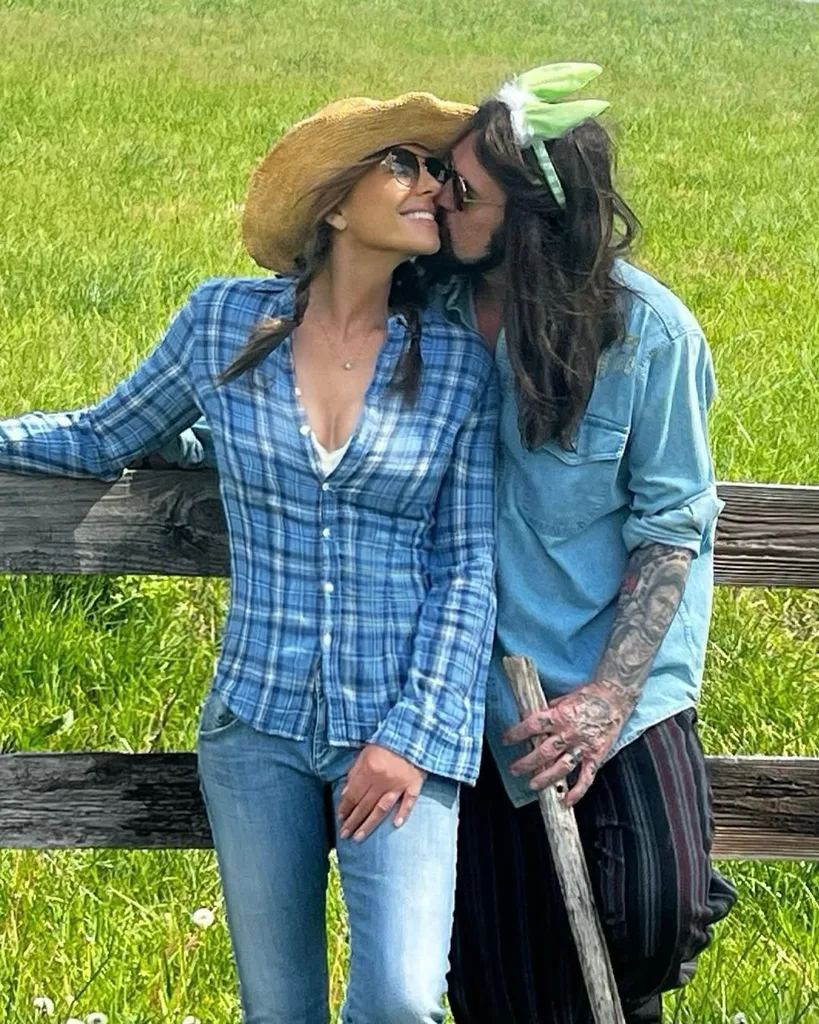 Billy Ray Cyrus and Elizbeth Hurley