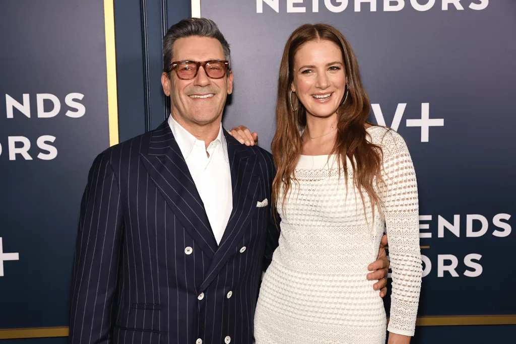 Jon Hamm and Anna Osceola