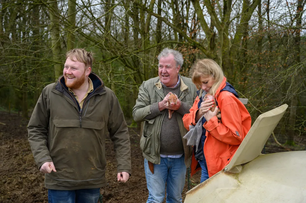 Kaleb, Jeremy and Lisa, Clarkson's Farm series 4 (Ellis O'Brien, Prime Video)