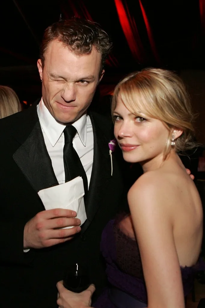 Michelle Williams with Heath Ledger