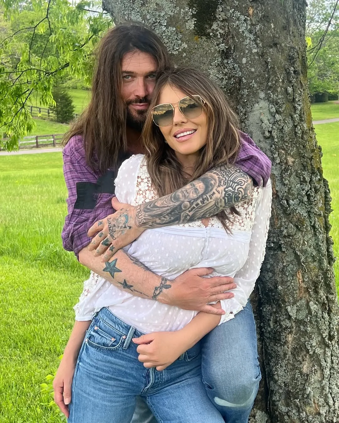 Billy Ray Cyrus and Liz Hurley