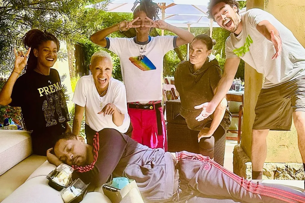 Will Smith with his family