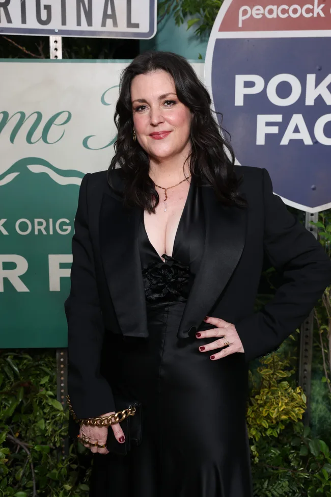 POKER FACE -- "S2 Premiere" -- Pictured: Melanie Lynskey at the Hollywood Legion on May 1, 2025 -- (Photo by: Todd Williamson/Peacock via Getty Images)