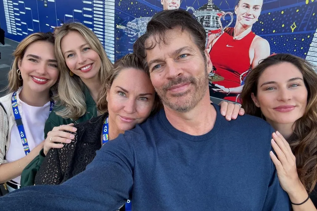 Harry Connick Jr with his family