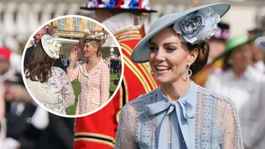 The Princess of Wales at a garden party