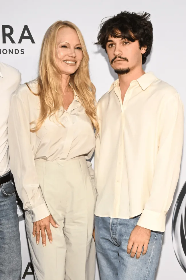 Pamela Anderson and her son Dylan