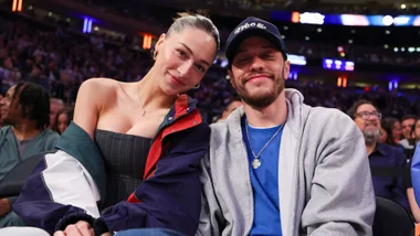 pete davidson girlfriend at a basketball game