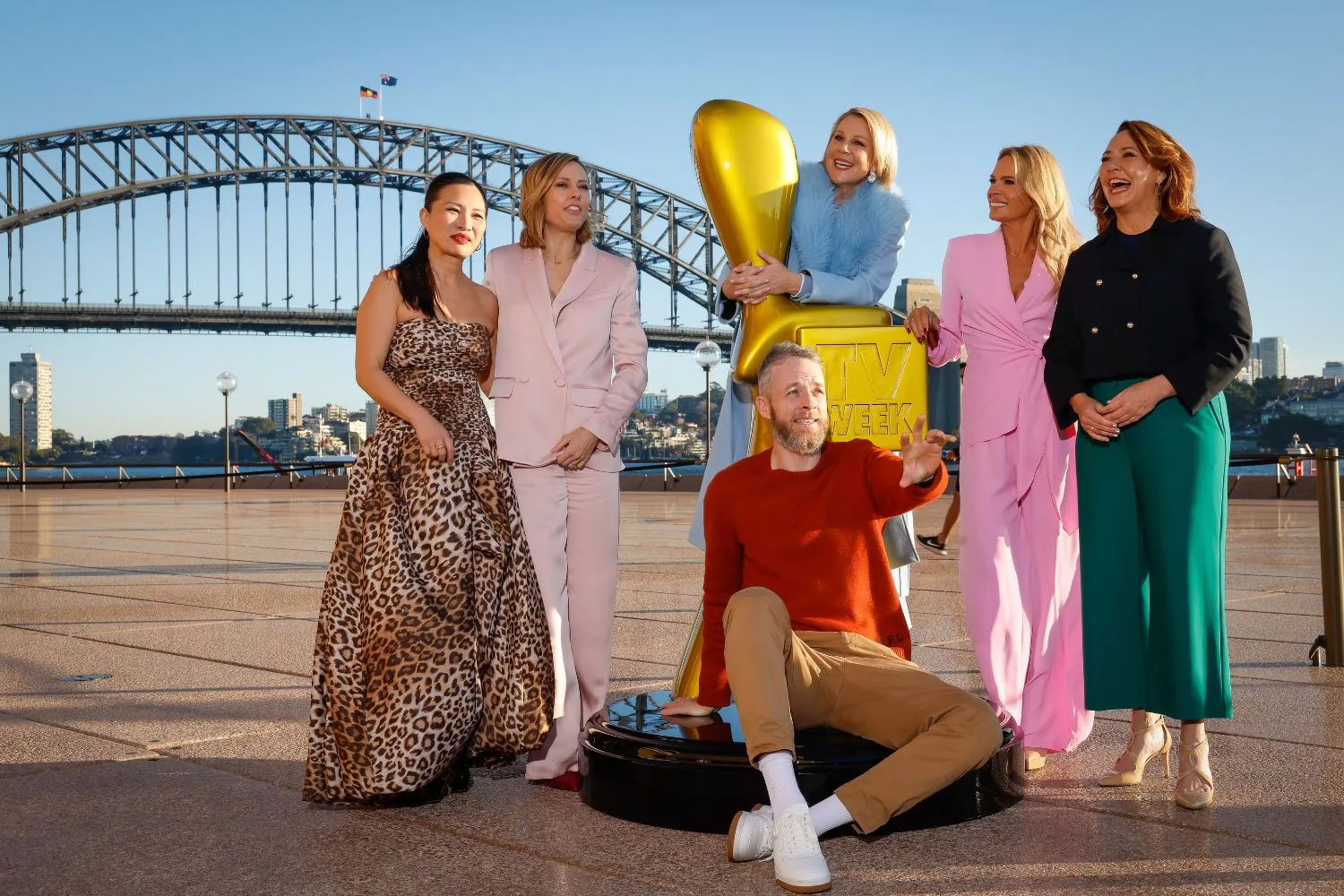 Poh Ling Yeow, Allison Langdon, Hamish Blake, Julia Morris, Sonia Kruger and Lisa Millar 