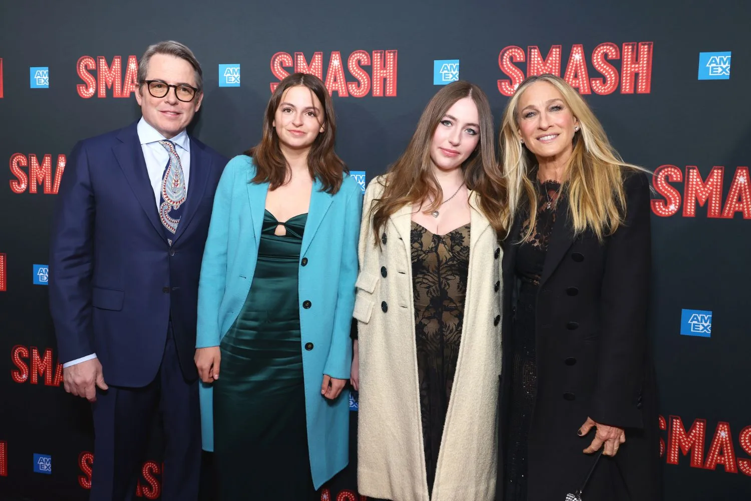 Matthew Broderick, Tabitha Hodge Broderick, Marion Loretta Elwell Broderick, Sarah Jessica Parker