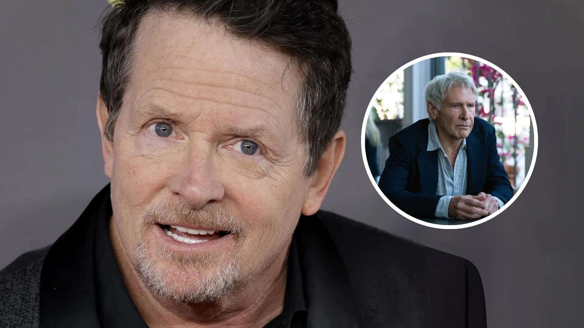 Michael J Fox and Harrison Ford