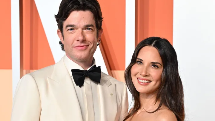 John Mulaney and Olivia Munn on the red carpet