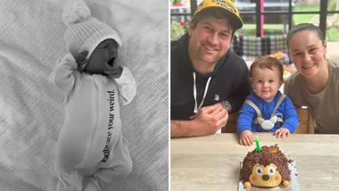 Tennis star Ash Barty has welcomed her second child with Garry Kissick