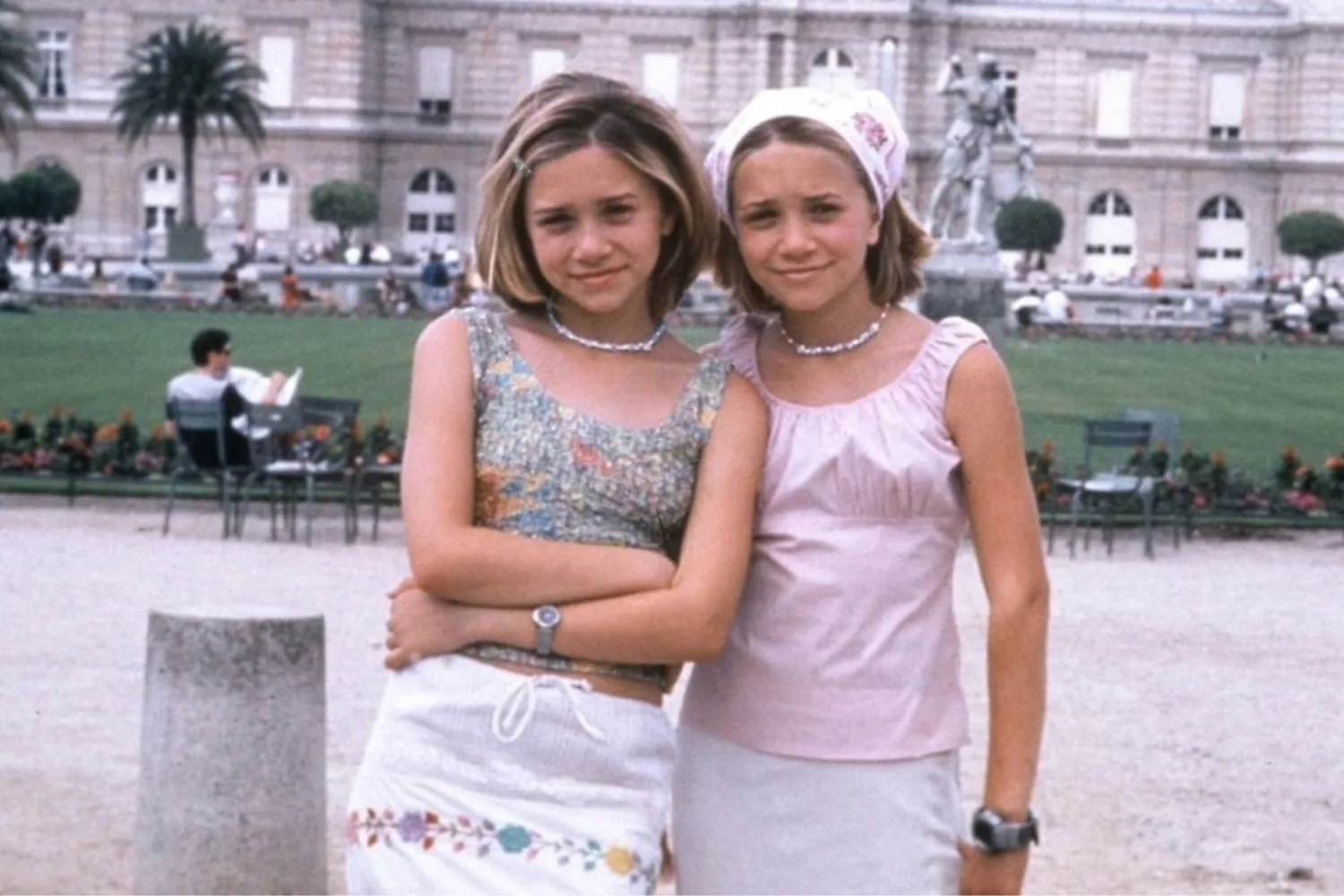 mary-kate and ashley movies: a still from passport to paris
