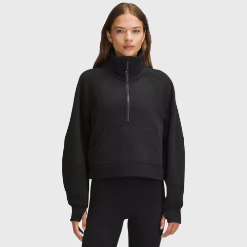 Scuba Oversized Funnel-Neck Half Zip