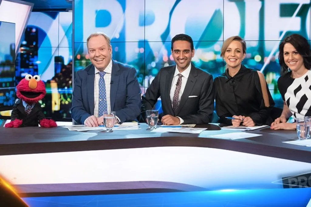 The Project hosts with Elmo