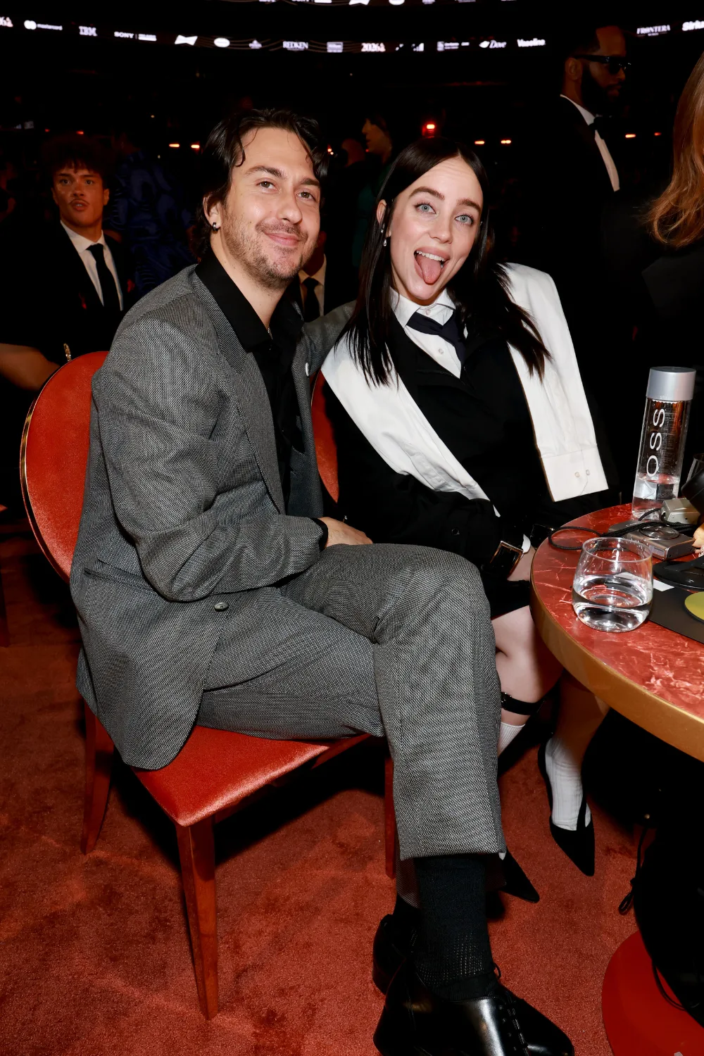 Billie Eilish and Nat Wolff were spotted at the 2026 Grammys together. Credit: Getty.