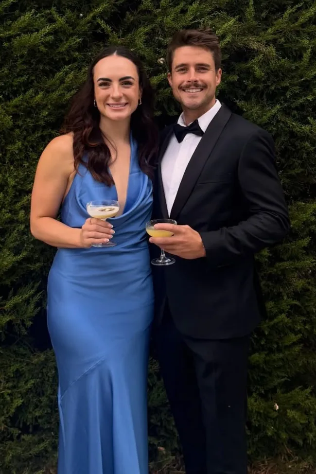 Farmer Wants A Wife Will Simpson and Jess Cova dressing in a tux and dress.