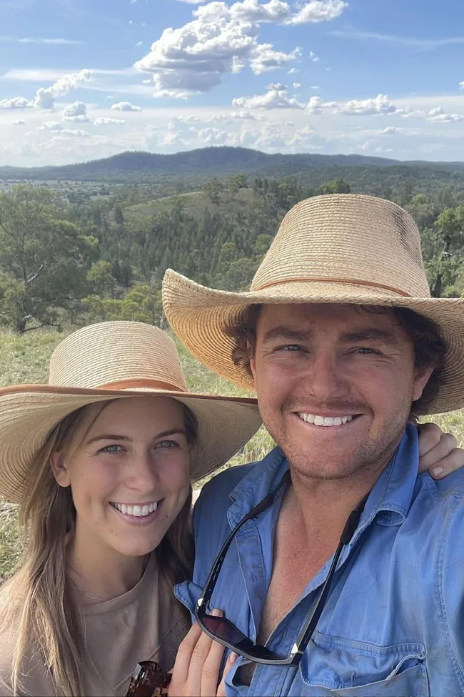 Farmer Wants A Wife Dustin Manwaring&nbsp;and Sophie Trethowan.