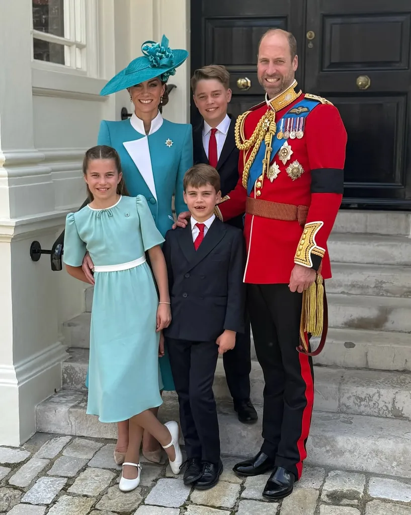 The Wales family at Trooping