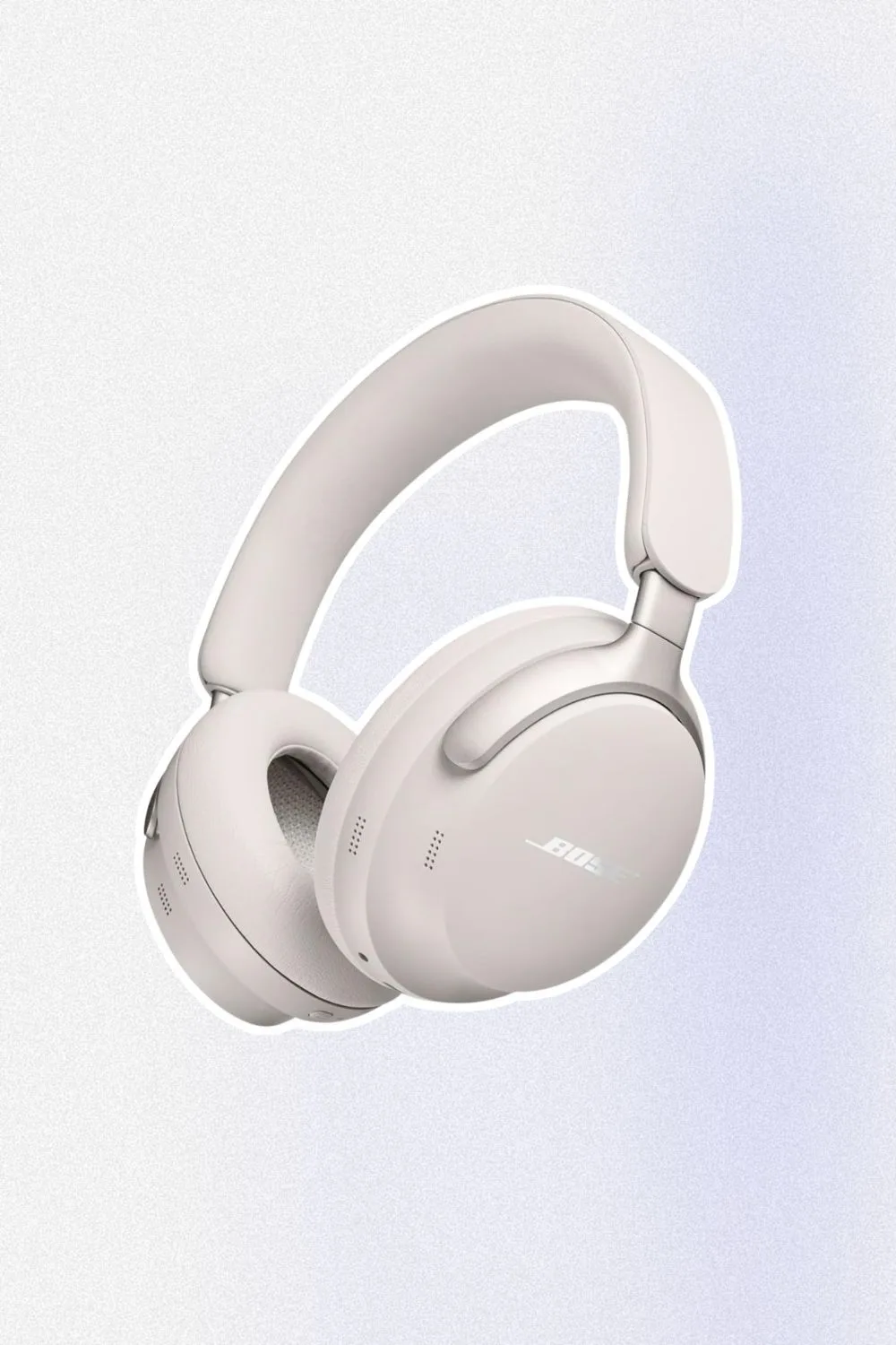 White Bose wireless headphones